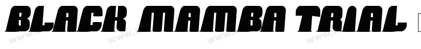 black mamba trial字体转换